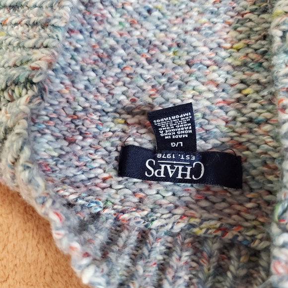 Chaps Sweaters Large Heavy Fabric Womens Crew Neck Multicolor - Picture 5 of 11